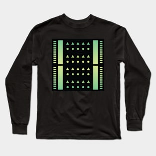 “Dimensional Information (3)” - V.6 Green - (Geometric Art) (Dimensions) - Doc Labs Long Sleeve T-Shirt